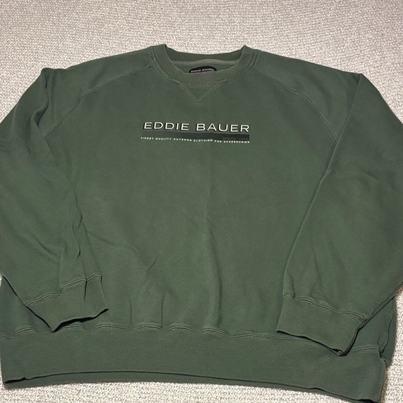 Eddie Bauer Other - Eddie Bauer Forest Green Vintage 90's/Y2K Crewneck Logo Sweatshirt